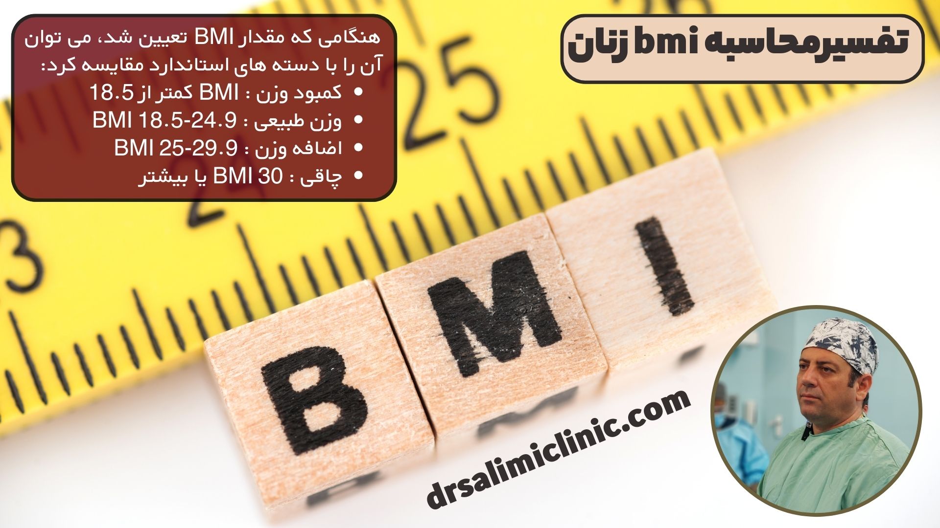 تفسیر محاسبه bmi زنان